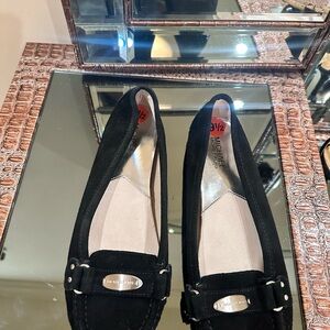 Michael Kors Black Suede Loafers for Women